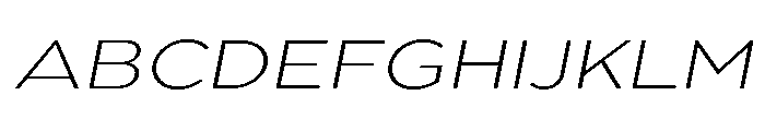 Pangi Exp ExtLt Ita Font UPPERCASE