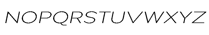 Pangi Exp ExtLt Ita Font UPPERCASE