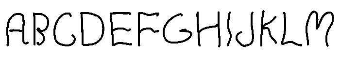 Pani Worm Fu Font UPPERCASE