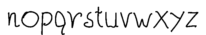 Pani Worm Fu Font LOWERCASE