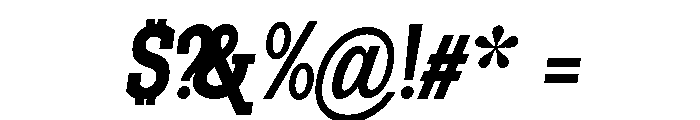 Pano Slab ExtBd Cond Ita Font OTHER CHARS