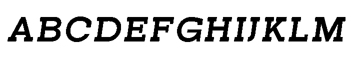 Pano Slab ExtBd SemExp Ita Font UPPERCASE
