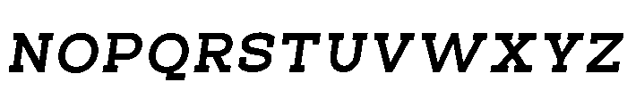 Pano Slab ExtBd SemExp Ita Font UPPERCASE