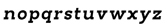 Pano Slab ExtBd SemExp Ita Font LOWERCASE