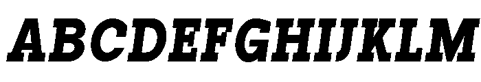 Pano Slab ExtBlk SemiCond Ita Font UPPERCASE
