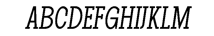 Pano Slab ExtLt Cond Ita Font UPPERCASE