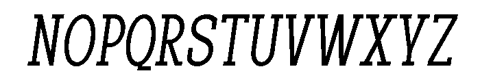 Pano Slab ExtLt Cond Ita Font UPPERCASE