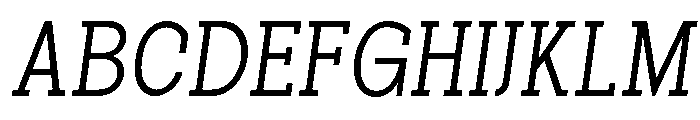 Pano Slab ExtLt SemiCond Ita Font UPPERCASE