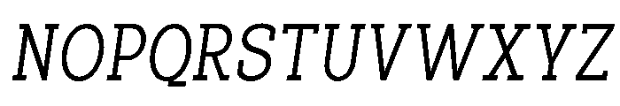Pano Slab ExtLt SemiCond Ita Font UPPERCASE