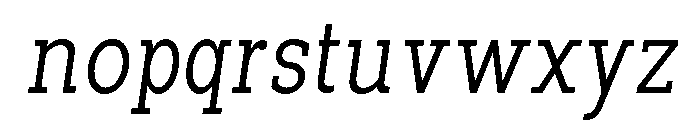 Pano Slab ExtLt SemiCond Ita Font LOWERCASE