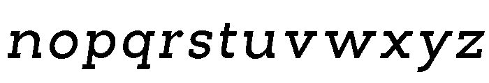 Pano Slab Med SemExp Ita Font LOWERCASE
