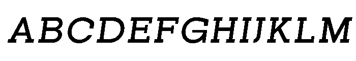 Pano Slab SemBd SemExp Ita Font UPPERCASE