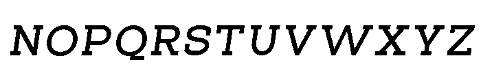 Pano Slab SemBd SemExp Ita Font UPPERCASE