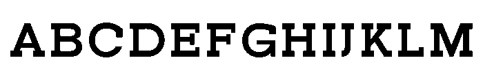 PanoSlab ExtBd SemExp Font UPPERCASE