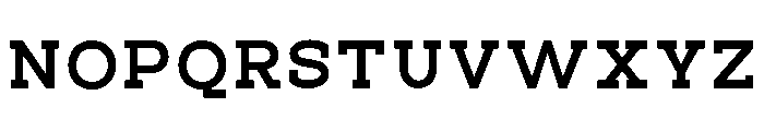 PanoSlab ExtBd SemExp Font UPPERCASE