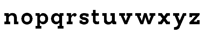 PanoSlab ExtBd SemExp Font LOWERCASE