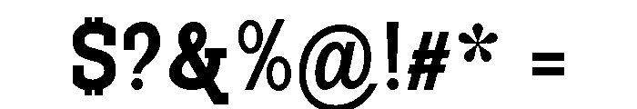 PanoSlab ExtBd SemiCond Font OTHER CHARS
