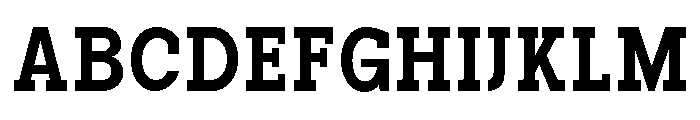 PanoSlab ExtBd SemiCond Font UPPERCASE