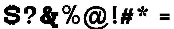 PanoSlab ExtBlk SemExp Font OTHER CHARS