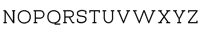 PanoSlab ExtLt SemExp Font UPPERCASE