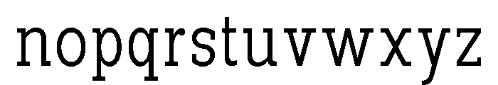 PanoSlab ExtLt SemiCond Font LOWERCASE