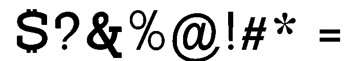 PanoSlab SemBd SemExp Font OTHER CHARS