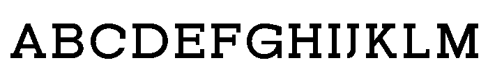 PanoSlab SemBd SemExp Font UPPERCASE