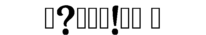 Pans Regular Font OTHER CHARS