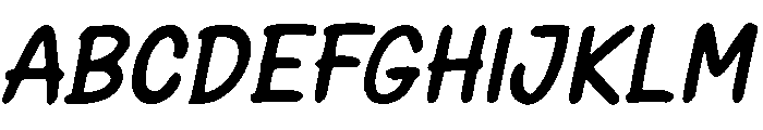 Panther Brush Italic Font UPPERCASE