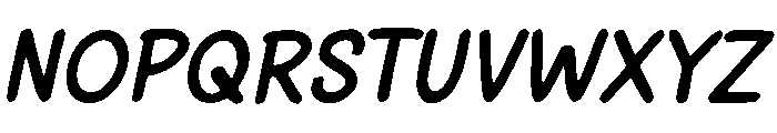 Panther Brush Italic Font UPPERCASE