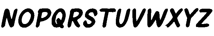Panther Brush Italic Font LOWERCASE