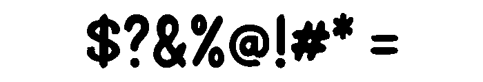 Panther Brush Regular Font OTHER CHARS