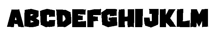 Paper Brutal Font UPPERCASE