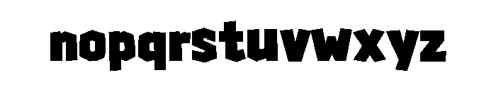 Paper Brutal Font LOWERCASE