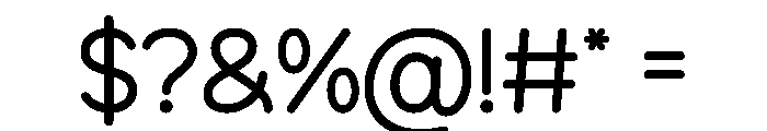 Paper Cloud Font OTHER CHARS