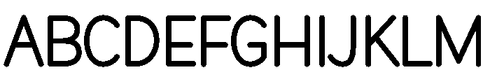 Paper Cloud Font UPPERCASE