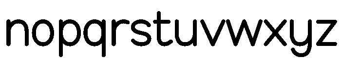 Paper Cloud Font LOWERCASE