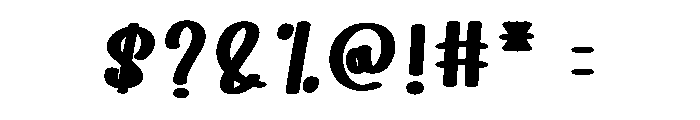 Paper Colored Font OTHER CHARS