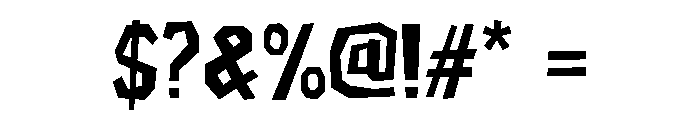 Paper Crease Font OTHER CHARS