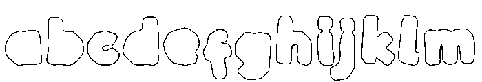 Paper Cutsy Outline FONT