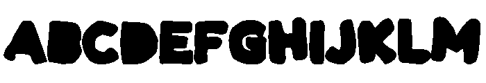 Paper Cutsy Font UPPERCASE