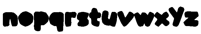 Paper Cutsy Font LOWERCASE