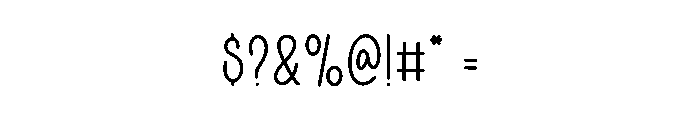 Paper Goods Font OTHER CHARS