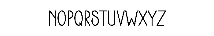 Paper Goods Font LOWERCASE
