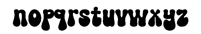 Paper Groovy Font LOWERCASE