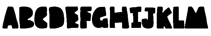 Paper Michut Regular Font UPPERCASE
