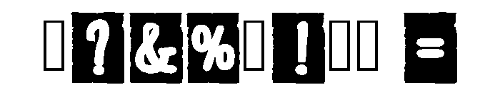 Paper Retro Regular Font OTHER CHARS