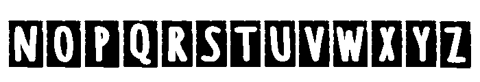 Paper Retro Regular Font LOWERCASE