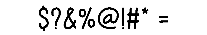 Paper Sunshine Font OTHER CHARS
