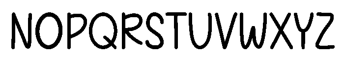 Paper Sunshine Font LOWERCASE